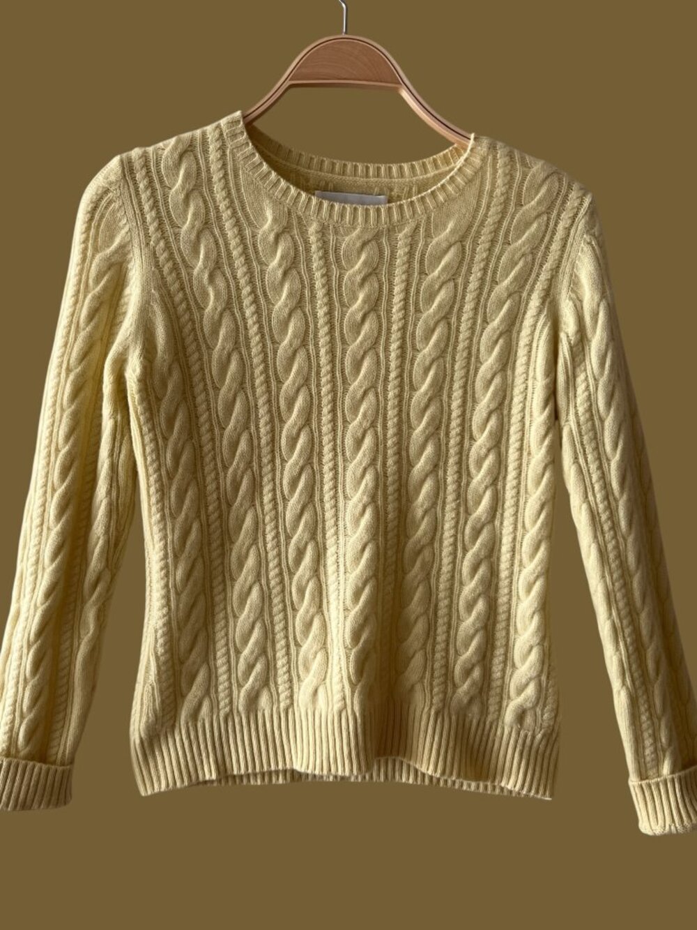 Vintage Bloomingdales Cashmere Cable Knit Sweater